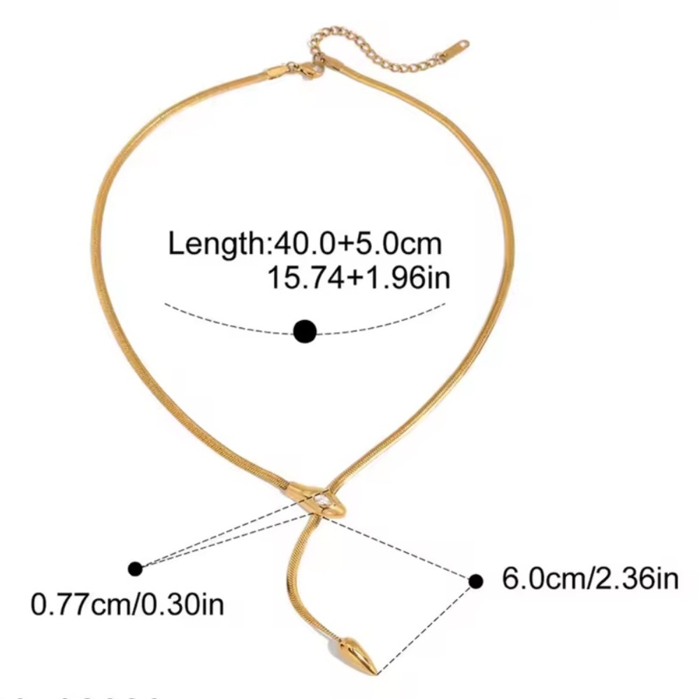 Waterproof! 18K Gold Plated Necklace
Stainless Steel - Picture 5 of 6